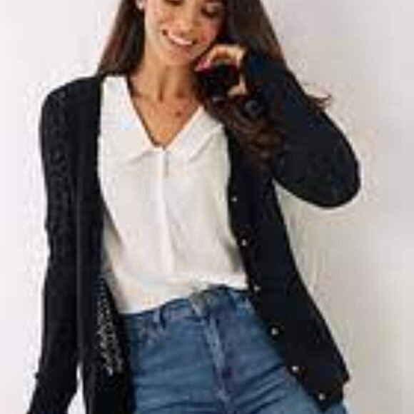 Fat Face Connie Alpaca Blend Cardigan Sweater Sz 10 - Picture 1 of 10